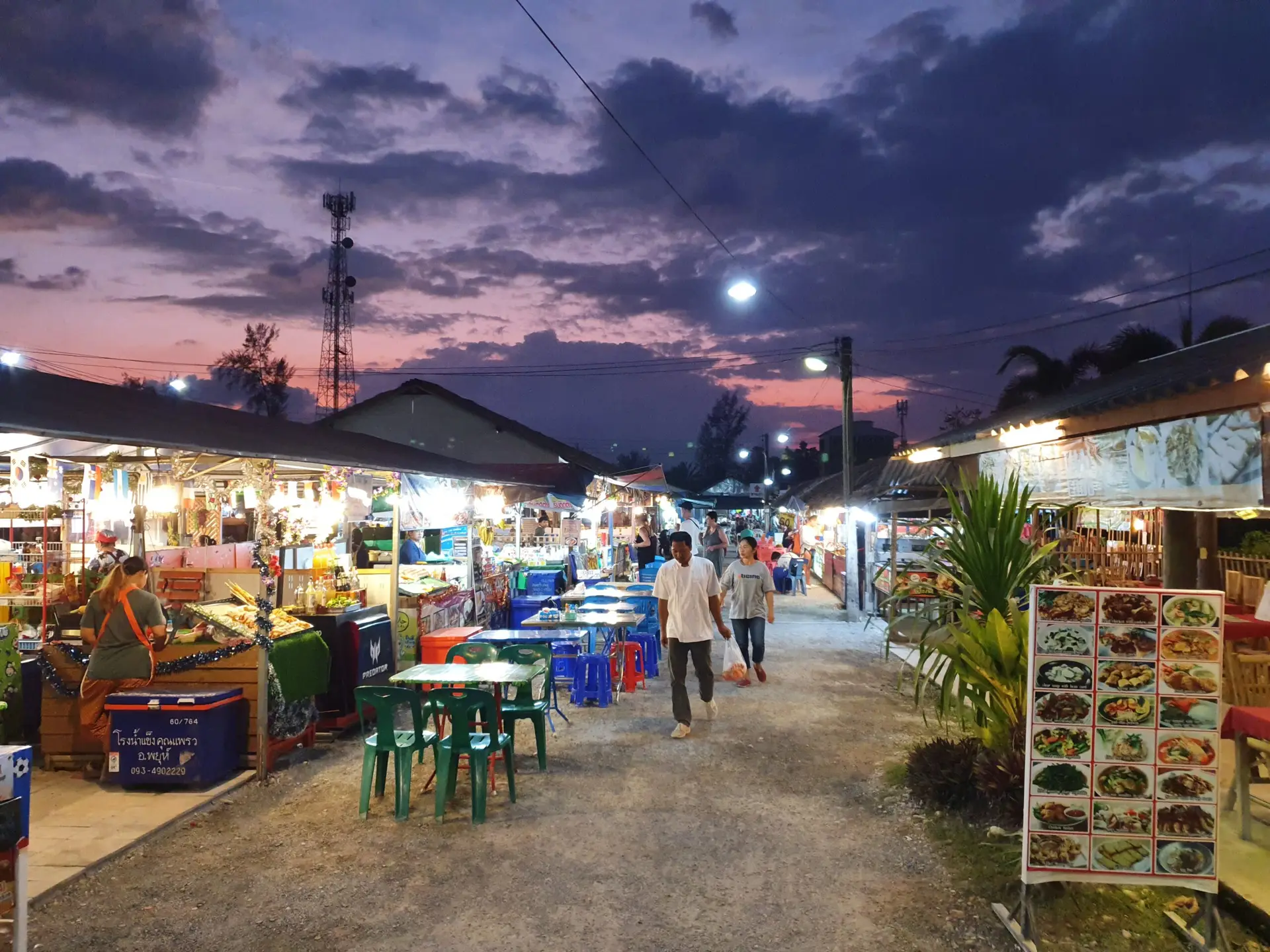 Bang Njiang markt in Khao Lak Thailand