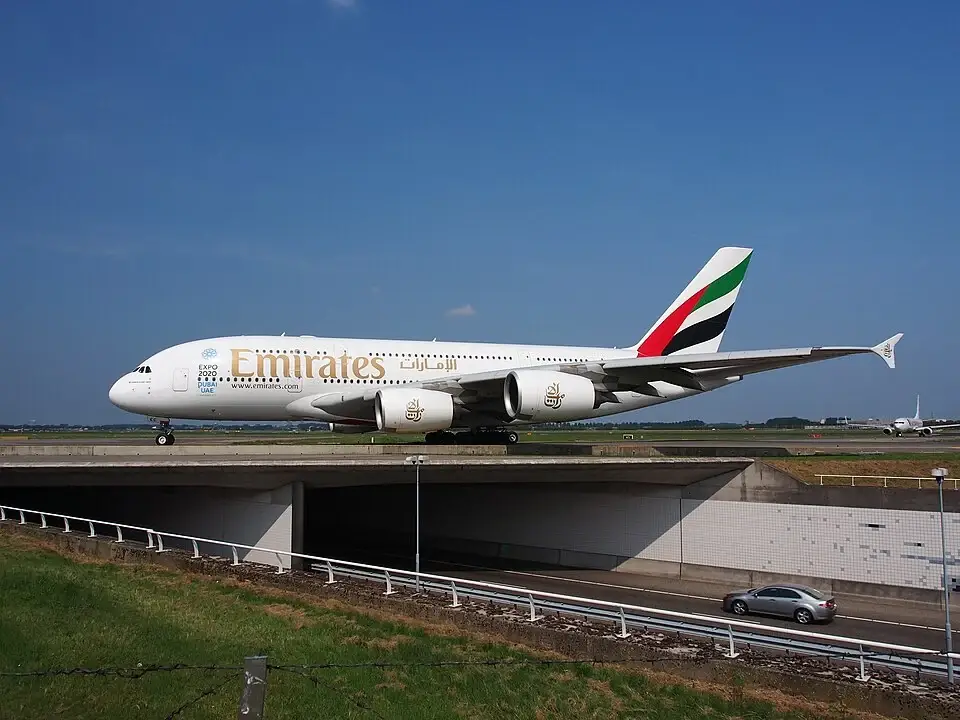 Emirates Airbus Schiphol Airport Amsterdam