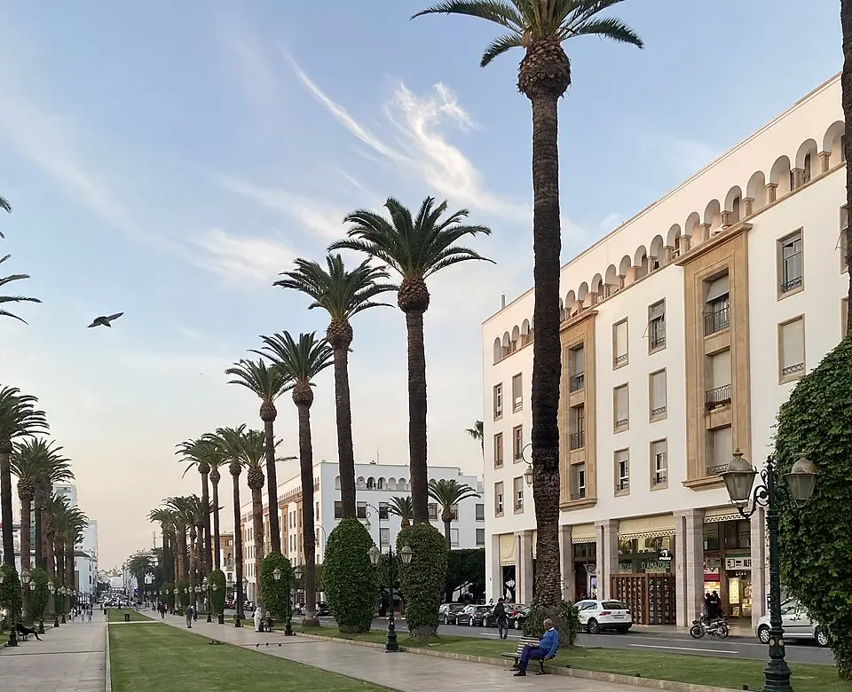 Marokko Rabat boulevard