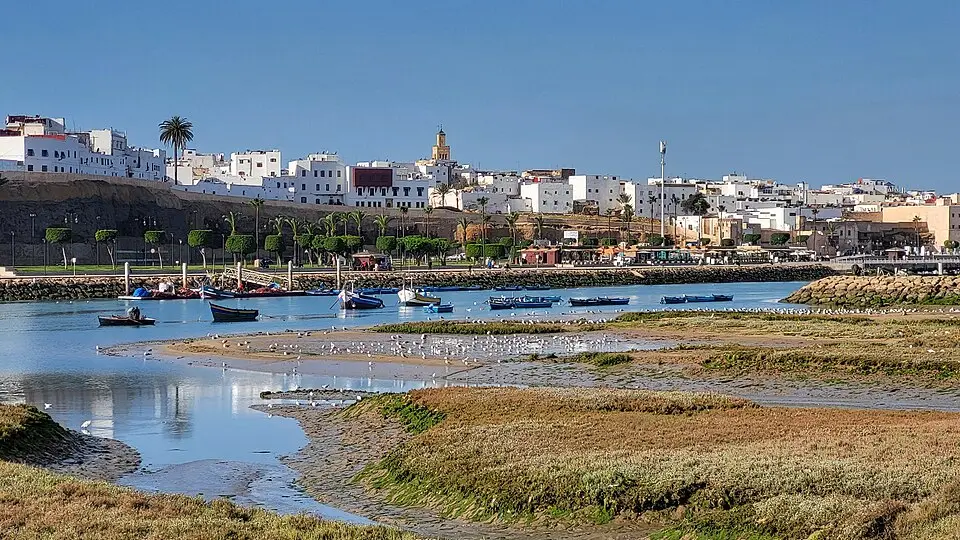 Marokko Rabat met op de voorgrond de Bou Regreg rivier