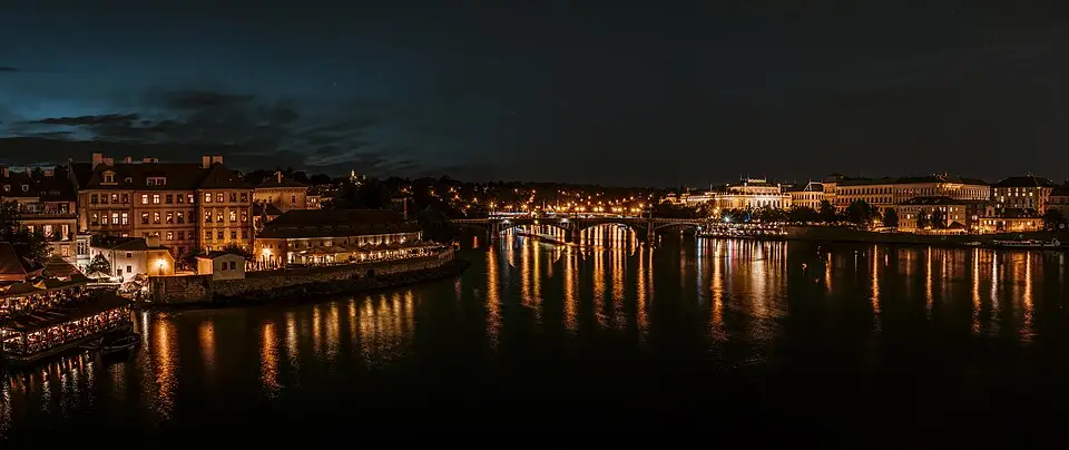 Tsjechië Praag in de nacht