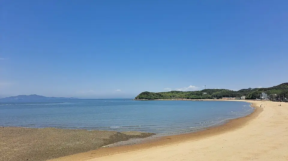 Zuid-Korea strand bij Onjing